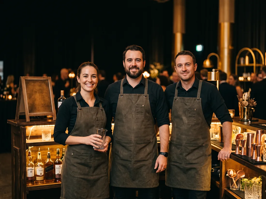 Indiana Bar Service bartending team ready to serve at an event